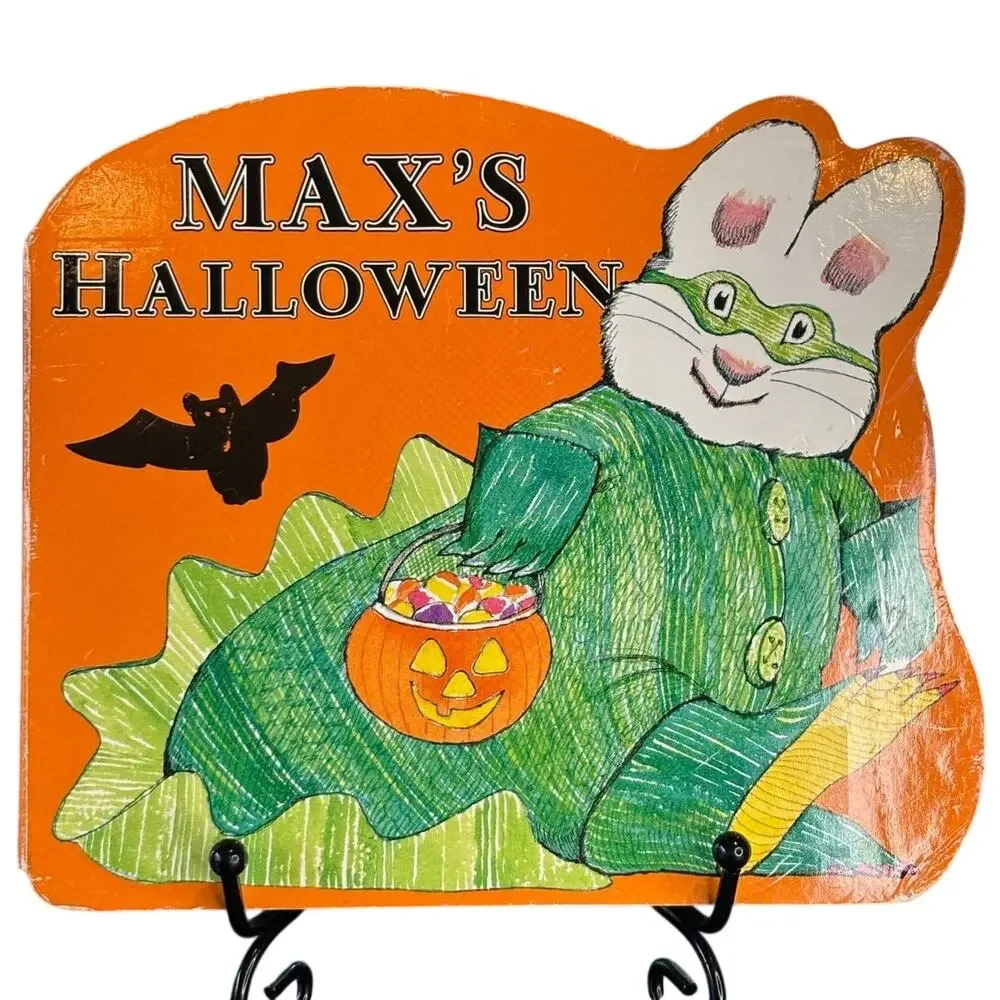 Vintage 2004 Max's Halloween Board Book by Rosemary Wells, Viking Books
